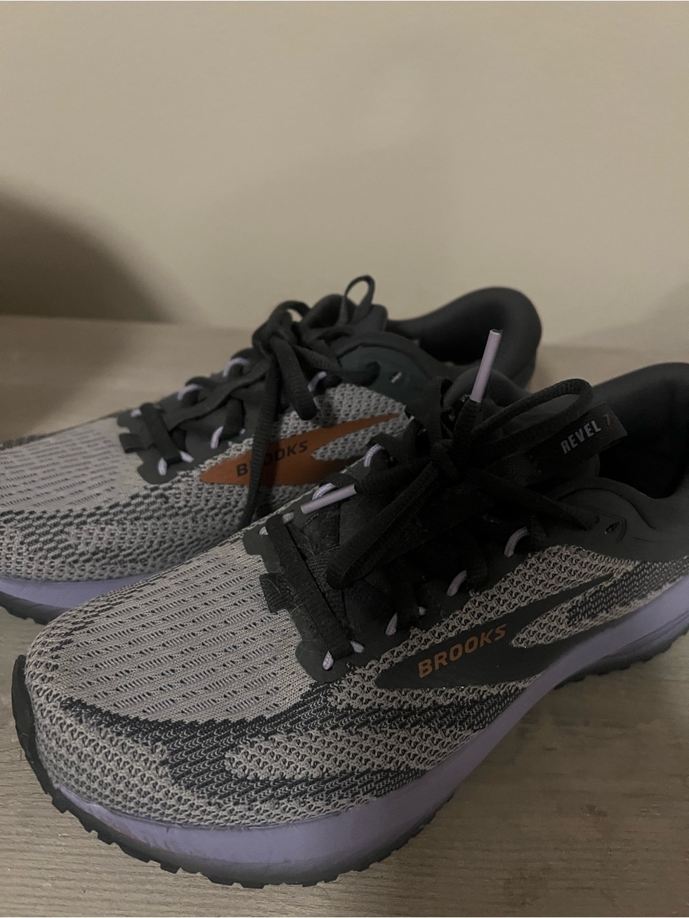 Brooks Women's Gray, Purple & Black Running Shoes - Picture 2 of 5